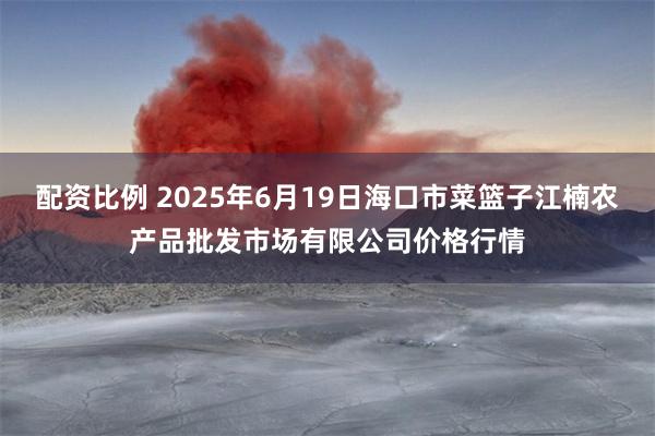 配资比例 2025年6月19日海口市菜篮子江楠农产品批发市场有限公司价格行情