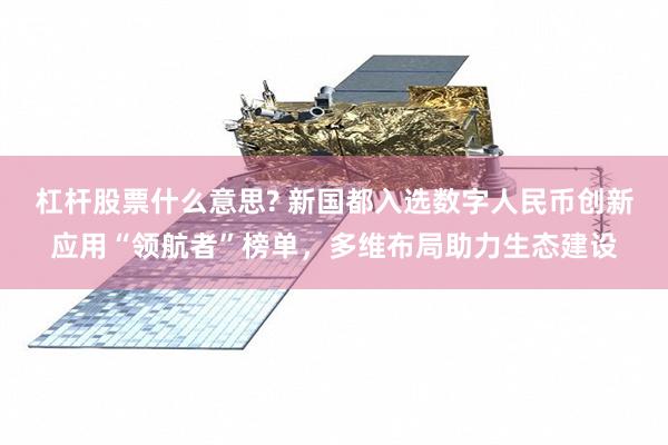 杠杆股票什么意思? 新国都入选数字人民币创新应用“领航者”榜单，多维布局助力生态建设